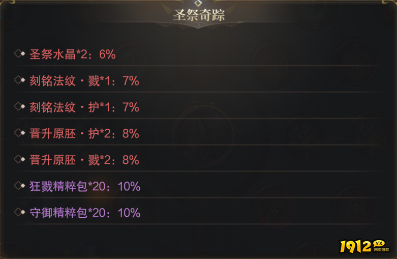 《神域纪元高爆版》概率公示