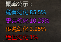 《破天》概率公示