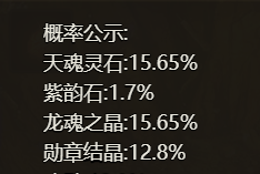 《四圣封神》概率公示