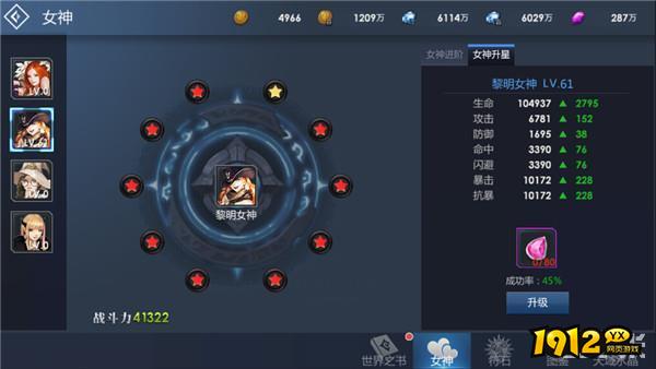 《黎明游侠》女神系统
